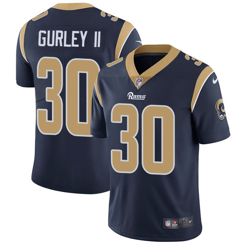 2019 Men Los Angeles Rams #30 Gurley II dark blue Nike Vapor Untouchable Limited NFL Jersey->los angeles rams->NFL Jersey